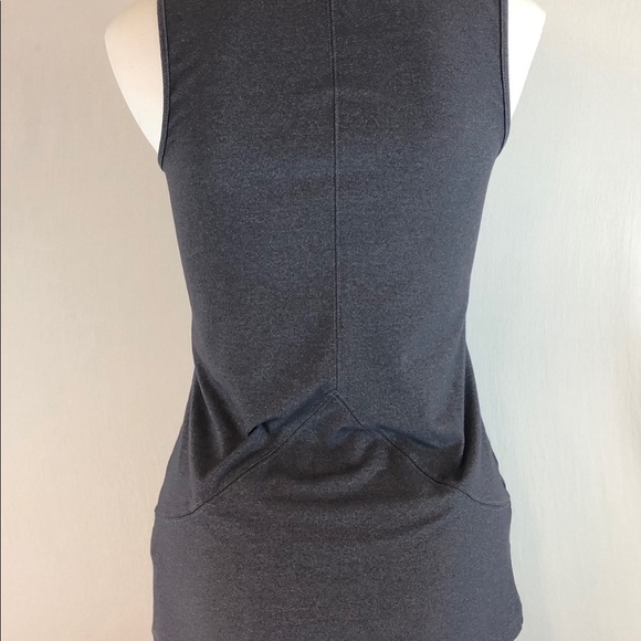 Athleta Grey V- Neck Workout Top Size Small - Picture 7 of 12